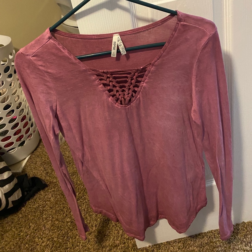 Pink cross t shirt